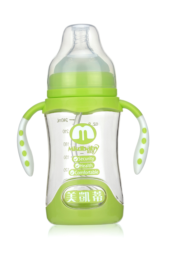 美凱蒂PA奶瓶240ML綠色