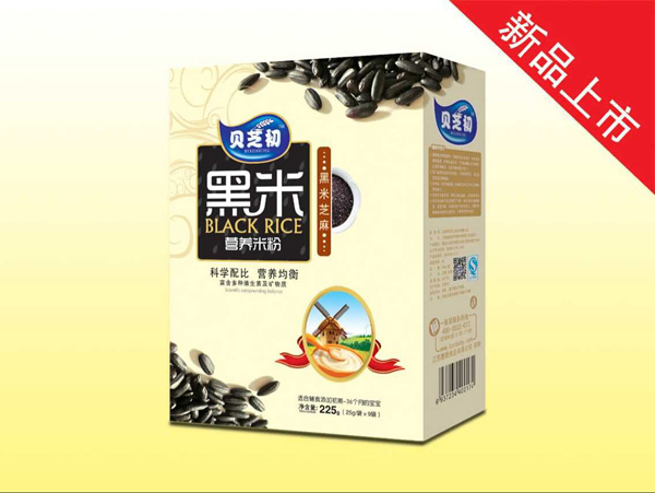 貝芝初黑米芝麻-黑米營養(yǎng)米粉盒裝