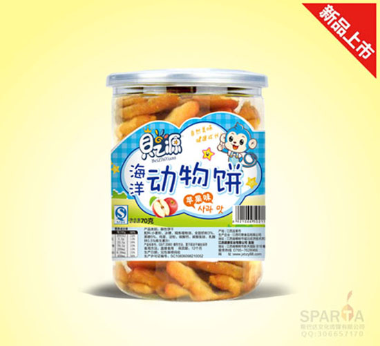 貝之源動(dòng)物餅干蘋(píng)果味