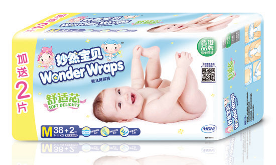 妙然寶貝舒適芯yinge紙尿褲M碼40片