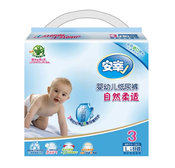 安幸自然柔適yinge紙尿褲3段L22片