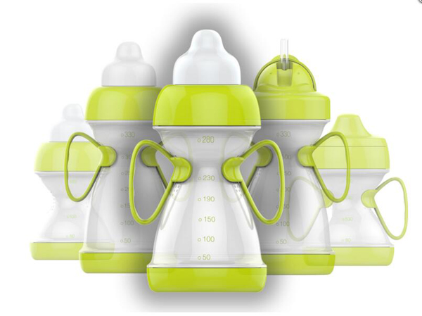 綠糖生活綠色奶瓶280ml