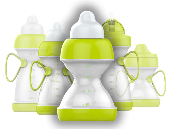 綠糖生活綠色奶瓶180ml