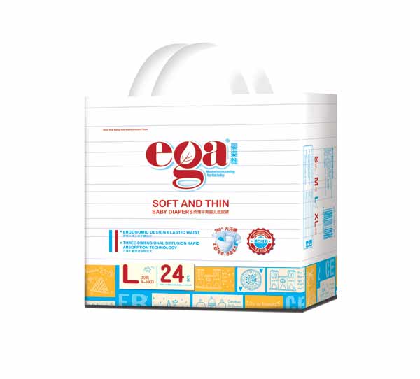 嬰姿雅柔薄干爽yinge紙尿褲小包L24片(藍)