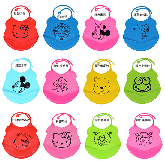 yinge童寶寶食用級硅膠口水巾兜食飯兜