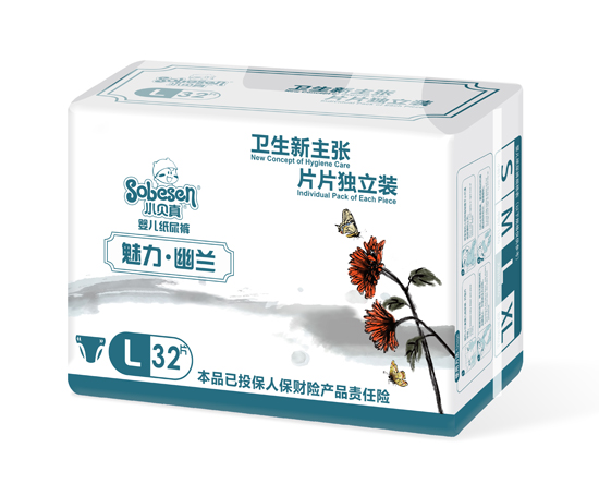 小貝真魅力幽蘭yinge紙尿褲L碼32片