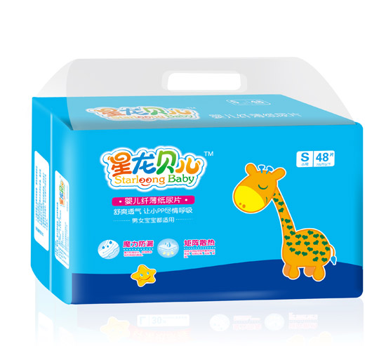 星龍貝兒yinge纖薄紙尿片S48片