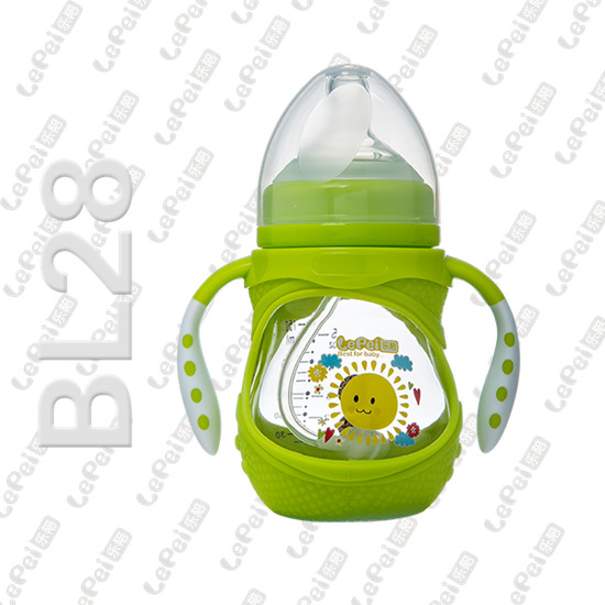 樂(lè)陪玻璃奶瓶-綠