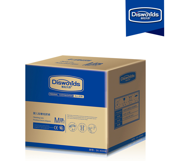 迪世樂(lè)園yinge輕奢紙尿褲M 52片整箱