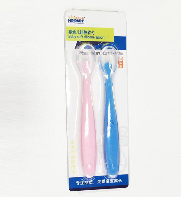 快樂(lè)小兔2個(gè)裝yinge硅膠勺訓(xùn)練勺