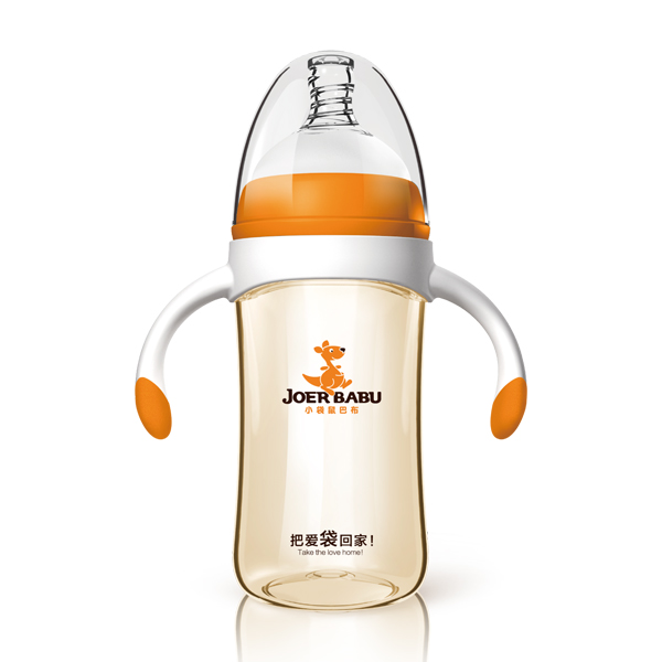 小袋鼠巴布PPSU奶瓶BP-808橙色
