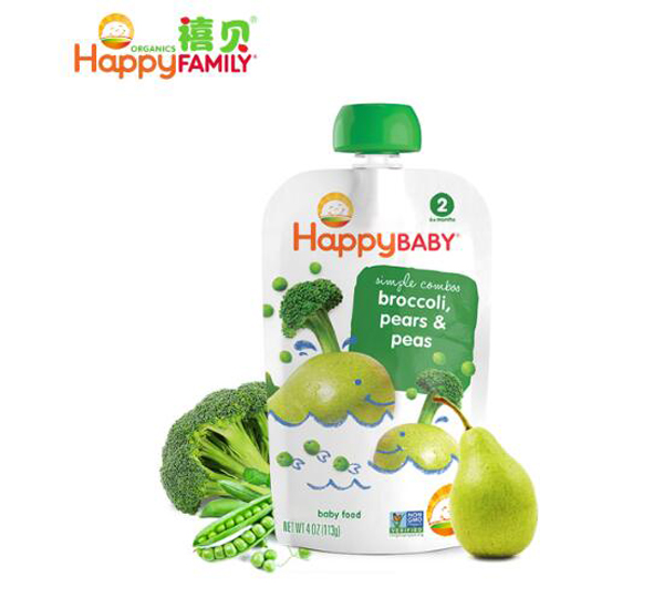 禧貝西蘭花豌豆梨泥