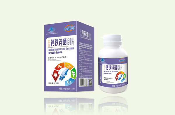 多如元鈣鐵鋅硒 咀嚼片