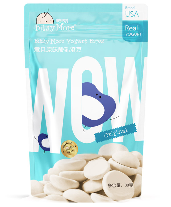 寶思加意貝原味酸乳溶豆