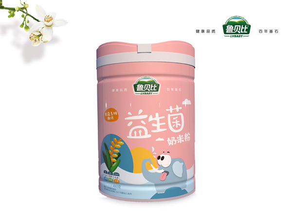 魯貝比益生菌奶米粉聽(tīng)裝-果蔬多維配方