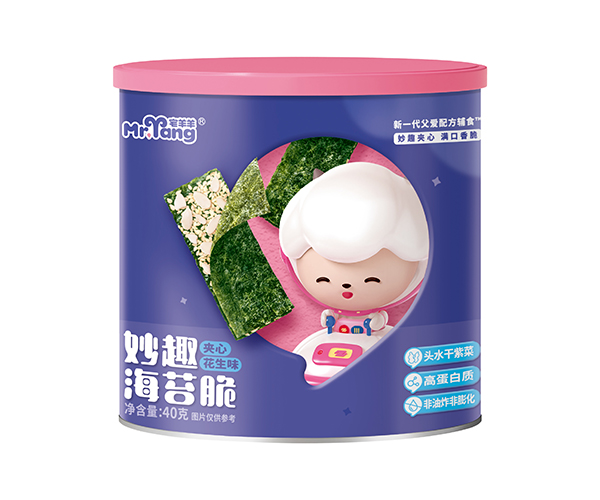 宅羊羊妙趣海苔脆 夾心花生味