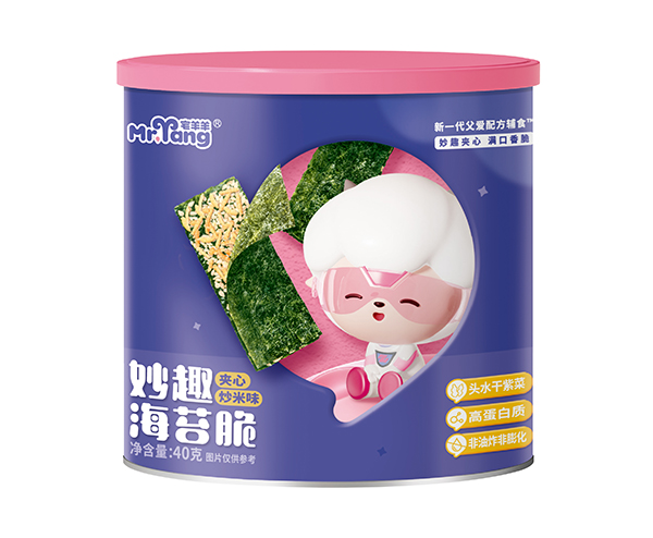 宅羊羊妙趣海苔脆 夾心炒米味