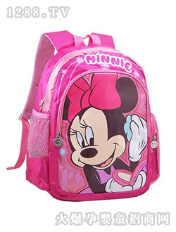 快樂(lè)6+1粉色米奇書包