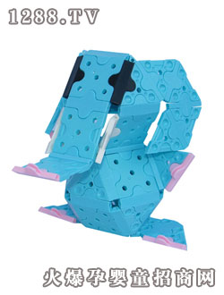 科翔積木玩具大象