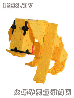 科翔積木玩具小狗