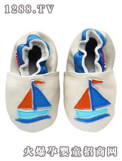 優(yōu)安赤足0.0全羊皮學(xué)步鞋3