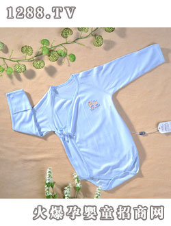 迪迪60支雙面布片印花長(zhǎng)袖綁繩汗衣