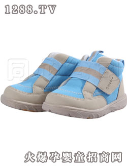 基諾浦嬰童鞋(米 天藍色4#)