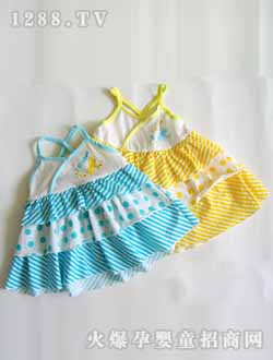 潤(rùn)嬰寶吊帶裙兩色