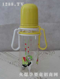 9安士直身轉(zhuǎn)耳吸管注吹奶瓶