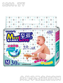 至愛(ài)透氣升級(jí)紙尿褲M30