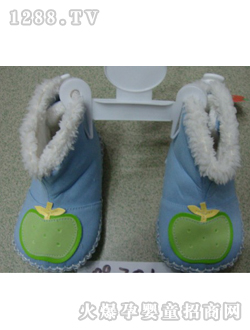 麗嬰房綠色蘋(píng)果寶寶鞋