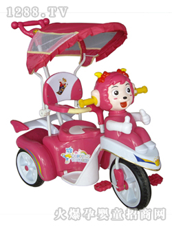 乖乖牛三輪車(chē)好娃娃玫瑰紅