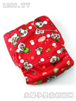 陽光寶寶紅色yinge尿褲