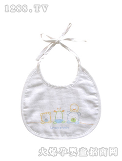 如意寶貝小伙伴紗布小圍兜