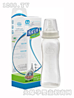 樂樂寶貝10安標(biāo)口PP奶瓶
