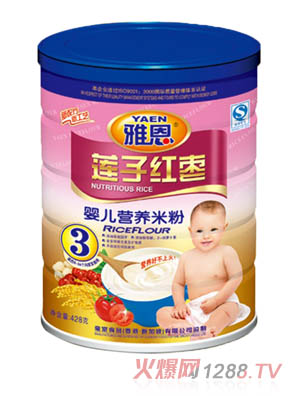 雅恩蓮子紅棗yinge營養(yǎng)米粉428g