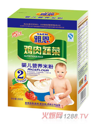 雅恩雞肉蔬菜yinge營養(yǎng)米粉268g