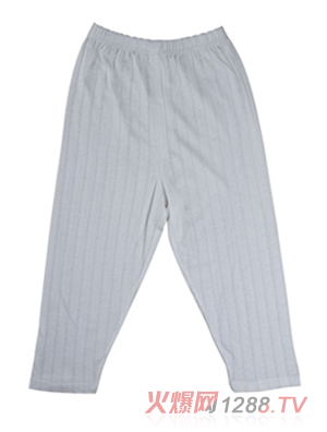 卓兒竹纖維豎條提花長褲