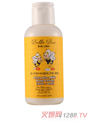 貝拉小蜜蜂yinge蘆薈牛奶潤(rùn)膚乳