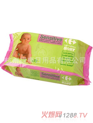 72片袋裝無(wú)酒精型yinge濕巾