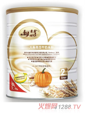 每慧大骨南瓜牛奶米粉2段（灌裝）