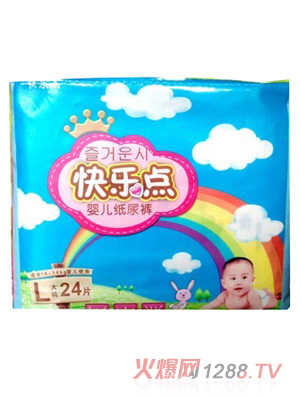 快樂點超薄紙尿褲大碼24片