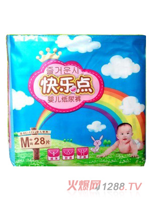 快樂點超薄紙尿褲中碼28片