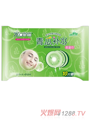 水當(dāng)當(dāng)青瓜補水柔濕巾