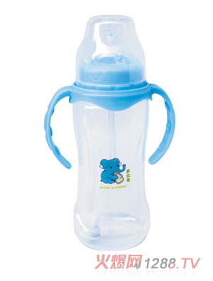 多比象帶手柄yinge自動(dòng)奶瓶藍(lán)色