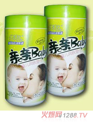 纖雨度yinge潤(rùn)膚80片桶裝濕巾