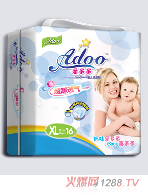 愛多多超薄透氣yinge紙尿褲XL碼16片