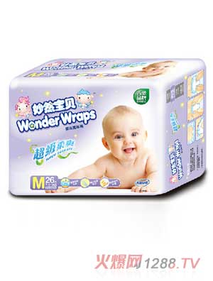妙然寶貝超級柔爽紙尿褲M