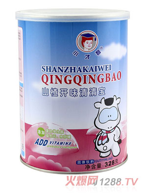 小才智山楂開(kāi)胃清清寶罐裝