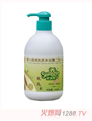 樹袋熊橄欖yinge倍潤洗發(fā)沐浴露二合一500ml